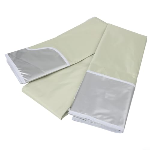 TONIXY Wasserdichter Gartenschaukelstuhl, Dach-Ersatz, 210D-Oxford-Tuch mit verstärkten Ecken, für 3-Sitzer, Terrassenschaukeln, 164 x 114 cm (Beige) von TONIXY