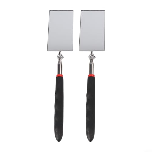 Teleskop-Inspektionsspiegel-Set, 2 Stück, verstellbare mechanische Spiegel für schwer erreichbare Stellen von TONIXY