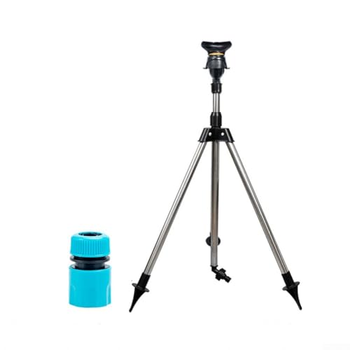 Verstellbarer Teleskop-Regner aus Edelstahl für Gartenbewässerung mit 360-Grad-Drehung, entworfen für Rasen und Kindergarten, mit stabiler Stützstruktur (B) von TONIXY