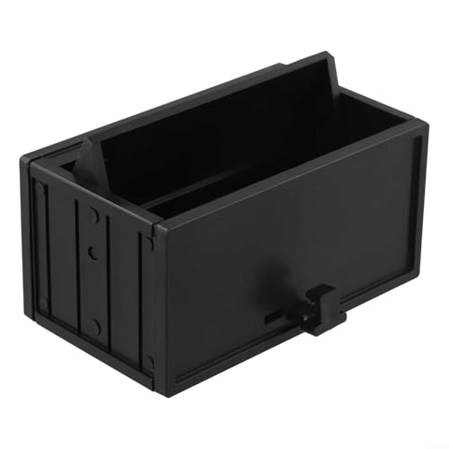 Wandmontiertes Schlüsselregal mit interaktivem Garagentor für Auto für Modellliebhaber (schwarz) von TONIXY