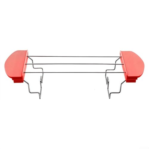 Warmhalterost aus Edelstahl, perfekt für Toast und Sandwiches mit verbesserten Sicherheitsfunktionen (rot) von TONIXY