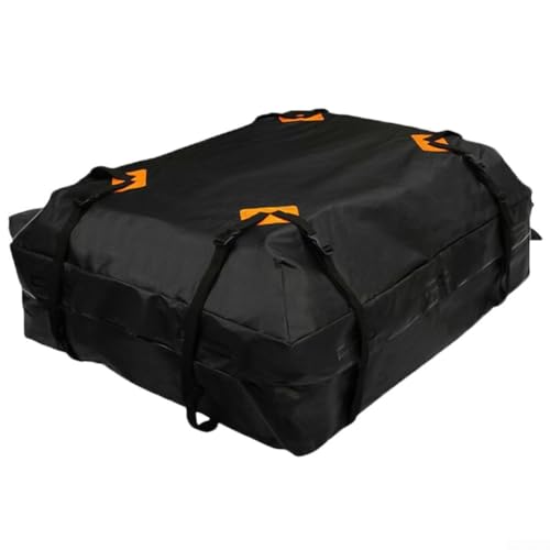 Weiche Auto-Dachtasche für Outdoor-Reisen, aus wasserdichtem 600D-Material, 4,5 Kubikmeter Speicherkapazität mit mehreren Schnallenriemen für Stabilität (420D-Dachpackung) von TONIXY