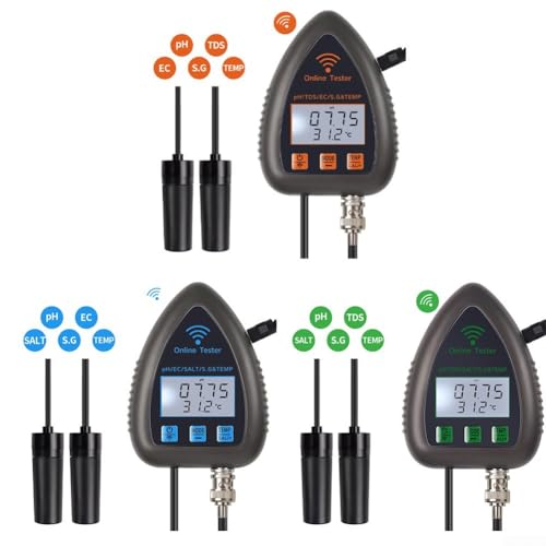 WiFi 5-in-1 pH-Monitor für präzise Wassertests, entworfen für Wasser-Enthusiasten (WF991) von TONIXY
