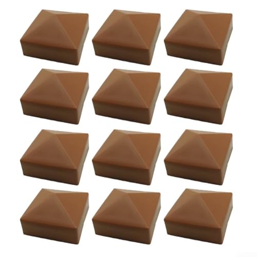 Zaunpfostenabdeckungen aus Kunststoff schützen Ihre Holzpfosten mit Stil, erhältlich in Sets von 4, 12 oder 24 (12 Stück) von TONIXY