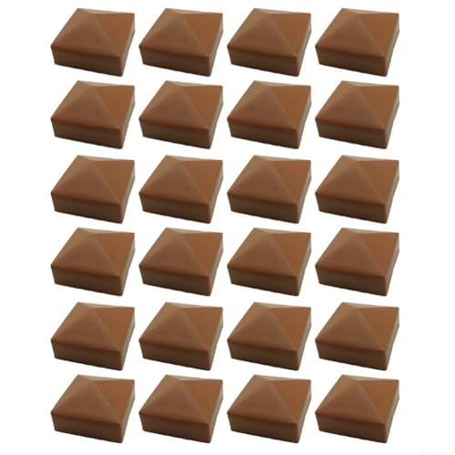 Zaunpfostenabdeckungen aus Kunststoff schützen Ihre Holzpfosten mit Stil, erhältlich in Sets von 4, 12 oder 24 Stück (24 Stück) von TONIXY