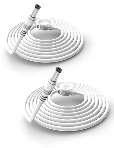 Tonton 12V DC Verlängerungskabel 3 Meter mit 2,1mm/5,5mm Anschluss CCTV-Netzkabeladapter, DC Männlich zu Weiblich Verbinder für Überwachugskamera, IP Camera, DVRs NVR Recorder usw. Weiss 3M (2er Pack) Tonton 12V DC Verlängerungskabel 3 Meter mit 2,1mm/5,5mm Anschluss CCTV-Netzkabeladapter, DC Männlich zu Weiblich Verbinder für Überwachugskamera, IP Camera, DVRs NVR Recorder usw. Weiss 3M (2er Pack) von TONTON