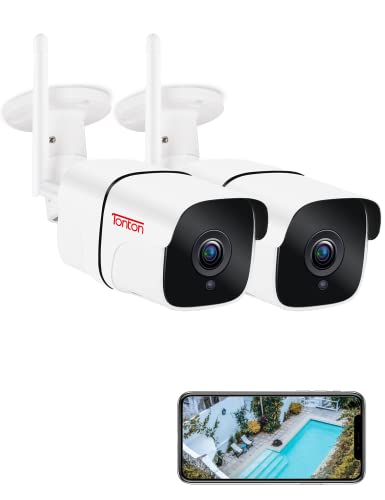 Überwachungskamera Außen Tonton, WLAN IP Kamera, 4MP Hochauflösung, WiFi Camera mit Datenschutzbereich, 30m Nachtsicht, IP66 wasserdicht, Zwei Wege Audio, RTSP, Fernzugriff, App/Email Alarmmeldung Überwachungskamera Außen Tonton, WLAN IP Kamera, 4MP Hochauflösung, WiFi Camera mit Datenschutzbereich, 30m Nachtsicht, IP66 wasserdicht, Zwei Wege Audio, RTSP, Fernzugriff, App/Email Alarmmeldung von TONTON