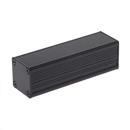 TONXX Extrudiertes elektronisches Projekt-Aluminiumgehäuse für Gehäuse, schwarz, 80 x 25 x 25 mm von TONXX