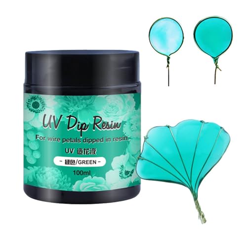 TONXX UV-DIP-Harzkleber für Draht-Blütenblätter, transparent, flüssig, Ultraviolett, zum Aushärten von Kristallkleber, Schmuckherstellung für Anfänger TONXX UV-DIP-Harzkleber für Draht-Blütenblätter, transparent, flüssig, Ultraviolett, zum Aushärten von Kristallkleber, Schmuckherstellung für Anfänger von TONXX