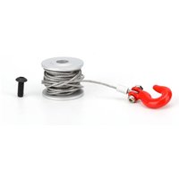 Tonysa - Jeffergarden Fernbedienung Car Accessoire 25T Servo Winch Roller Silber Red Aluminiumlegierung rc Crawler Upgrade Accessoires (Silber) von TONYSA