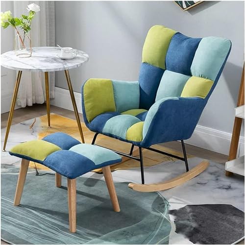 TONZN Schaukelstuhl Freizeitsessel Schaukelstuhl gepolstert Schaukelstuhl Hochlehner TONZN Schaukelstuhl Freizeitsessel Schaukelstuhl gepolstert Schaukelstuhl Hochlehner von TONZN