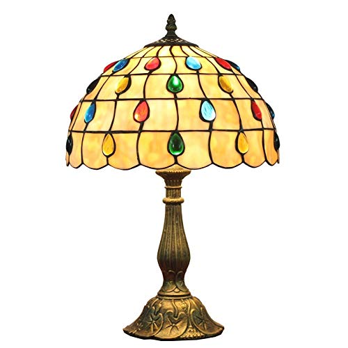 TONZN Tiffany-Buntglas-Tisch im Retro-Stil TONZN Tiffany-Buntglas-Tisch im Retro-Stil von TONZN