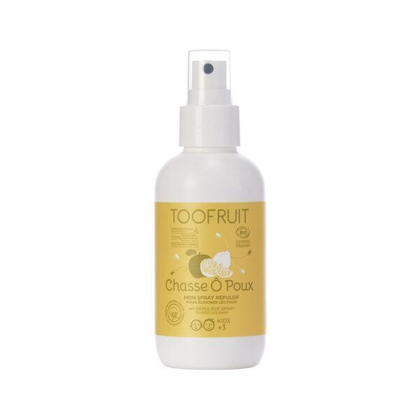 TOOFRUIT Anti-Läuse Präventivspray Apfel-Zitrone speziell für Kinder, Inhalt: 125ml von TOOFRUIT