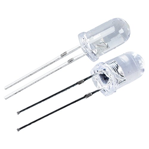SODIAL(R) 50 Stk. 5mm runde weisse LED Leuchtdioden von TOOGOO