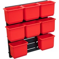 Toolbrothers - rhino Container Set Nr. 2 Werkstattwand mit 8 Behältern für rhino xxl Koffer von TOOLBROTHERS