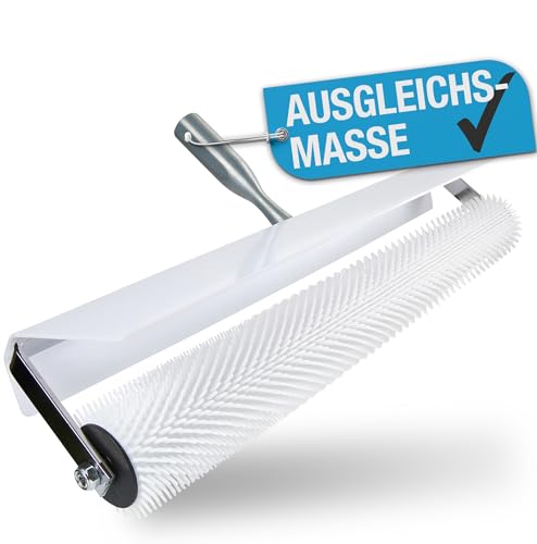 TOOLCORE® Stachelwalze Ausgleichsmasse 50cm [EXTRA SPRITZSCHUTZ] mit 11mm Stacheln in Profi Qualität | Entlüftungswalze | Entlüftungsroller | Igelwalze | Nagelwalze zum Entlüften von TOOLCORE