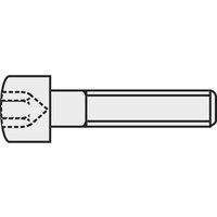 Toolcraft - 888022 Zylinderschrauben M1.4 6 mm Innensechskant din 912 Stahl 1 St. von TOOLCRAFT
