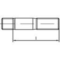Gebraucht] Toolcraft Stiftschrauben Bolzen Din939 M8x60 Stahl 8.8 Schraube Werkzeug Muttern B-Ware von TOOLCRAFT