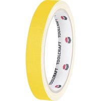 Toolcraft - HEB15L10GC HEB15L10GC Gewebeklebeband HEB15L10GC Gelb (l x b) 10 m x 15 mm 1 St. von TOOLCRAFT