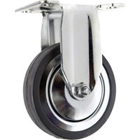 Toolcraft - TO-5137932 Bockrolle mit Anschraubplatte 100 mm Gummi Tragfähigkeit (max.): 80 kg von TOOLCRAFT