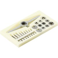 TO-7106694 Einschnittgewindebohrer-Set 30teilig hss M1, M1.1, M1.2, M1.4, M1.6, M1.8, M2, - Toolcraft von TOOLCRAFT