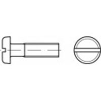 TOOLCRAFT 104555 Flachkopfschrauben M8 30mm Schlitz DIN 85 Stahl galvanisch verzinkt 100St. von TOOLCRAFT