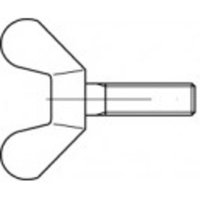 TOOLCRAFT 106365 Flügelschrauben M10 16mm DIN 316 Temperguß galvanisch verzinkt 50St. von TOOLCRAFT