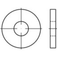 TOOLCRAFT Unterlegscheiben 15mm 40mm Stahl galvanisch verzinkt 100 St. 138273 von TOOLCRAFT