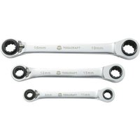TOOLCRAFT 819162 Doppel-Ratschenringschlüssel-Satz 3teilig 8 - 19mm TOOLCRAFT 819162 Doppel-Ratschenringschlüssel-Satz 3teilig 8 - 19mm von TOOLCRAFT