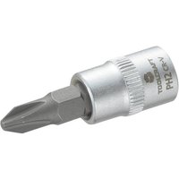TOOLCRAFT 816052 Kreuzschlitz Phillips Steckschlüssel-Bit-Einsatz PH 2 1/4  (6.3 mm) von TOOLCRAFT
