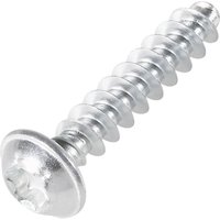 TOOLCRAFT 88202 Kunststofffurchende Schraube 2.2 mm 6 mm T-Profil Stahl verzinkt 100 St. von TOOLCRAFT