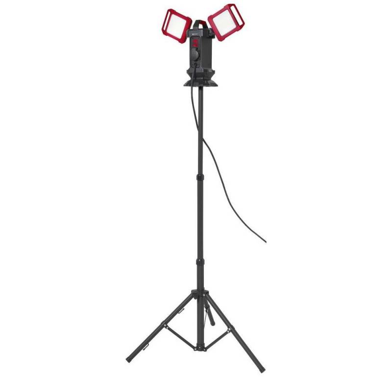 TOOLCRAFT Baustrahler LED-Baustrahler inkl Stativ, Höhenverstellbar, Leuchtenschirm einstellbar, Mit Tragegriff, Mit USB- von TOOLCRAFT