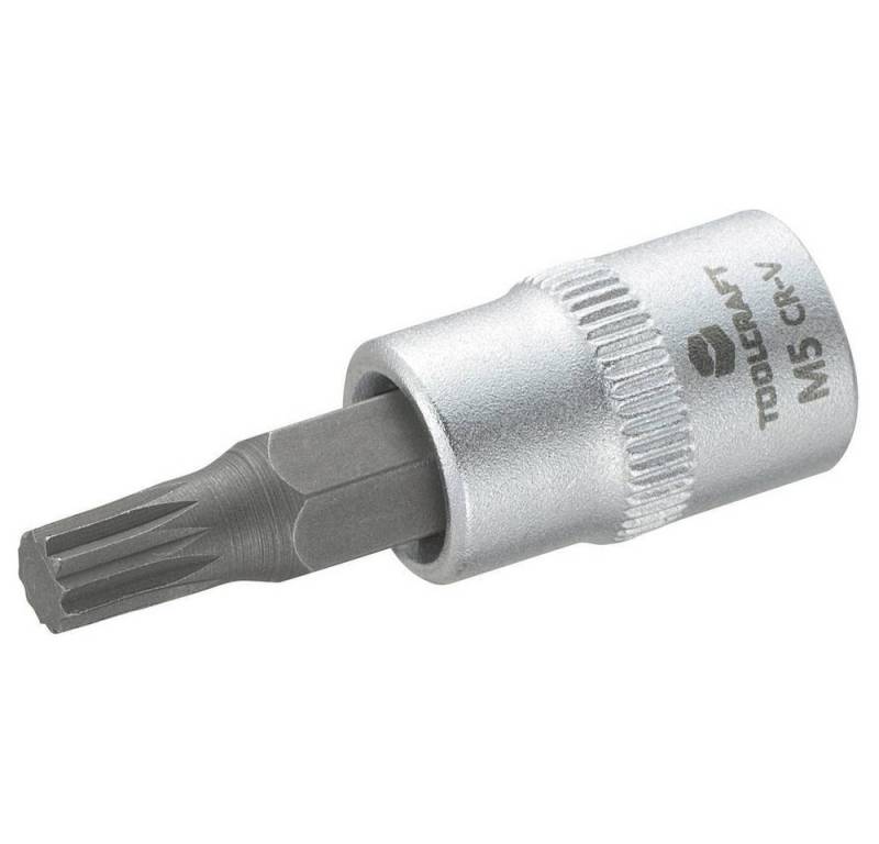 TOOLCRAFT Bit- und Steckschlüsselset Steckschlüssel-Einsatz 6.3 mm (1/4) mit Vielzahn 816074 von TOOLCRAFT