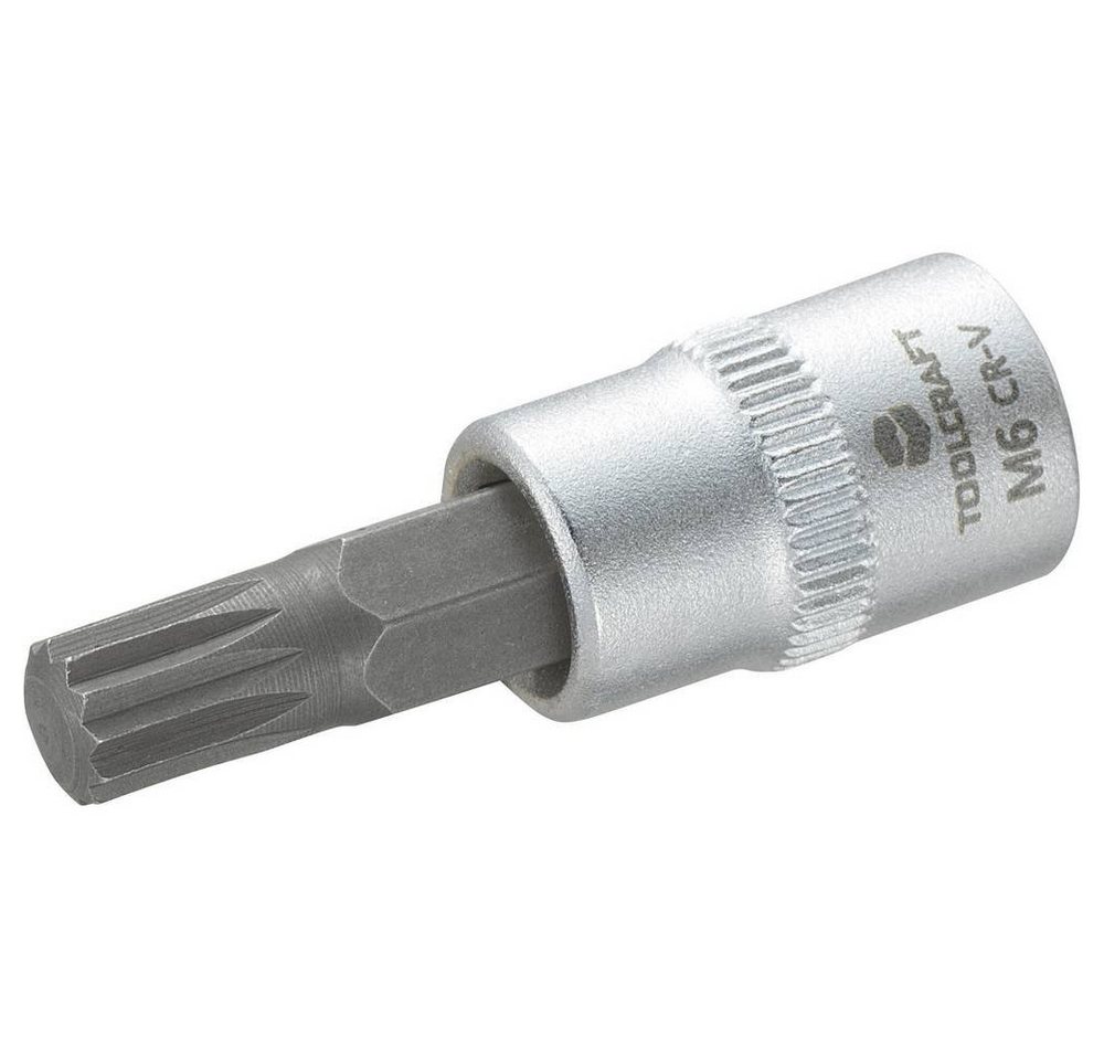 TOOLCRAFT Bit- und Steckschlüsselset Steckschlüssel-Einsatz 6.3 mm (1/4) mit Vielzahn 816075 von TOOLCRAFT