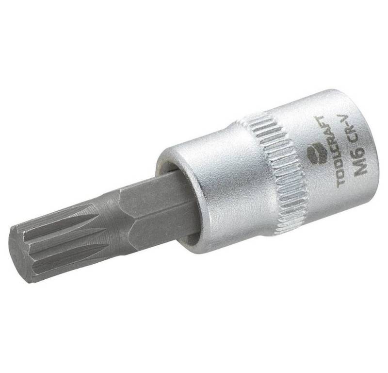 TOOLCRAFT Bit- und Steckschlüsselset Steckschlüssel-Einsatz 6.3 mm (1/4) mit Vielzahn 816075 von TOOLCRAFT