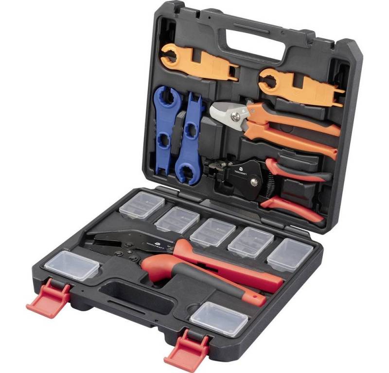 TOOLCRAFT Crimpzange Solar Installations Werkzeug Set 18tlg TO-9660084 von TOOLCRAFT