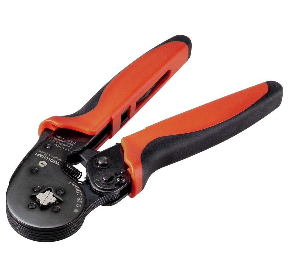 TOOLCRAFT Crimpzange TOOLCRAFT TO-6851883 Crimpzange Aderendhülsen 0.25 bis 10 mm² von TOOLCRAFT
