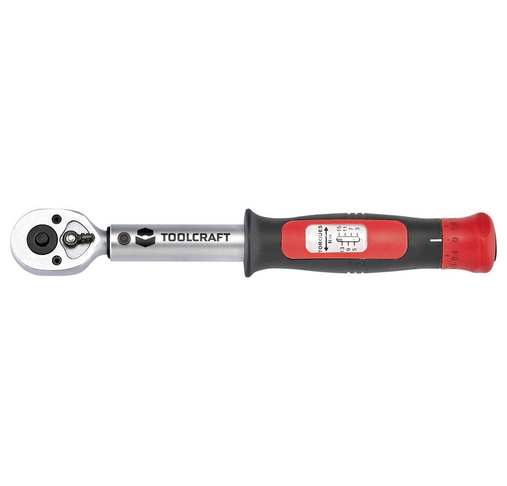 TOOLCRAFT Drehmomentschlüssel TOOLCRAFT 1525064 Drehmomentschlüssel 1/4" (6.3 mm) 3 - 15 Nm von TOOLCRAFT