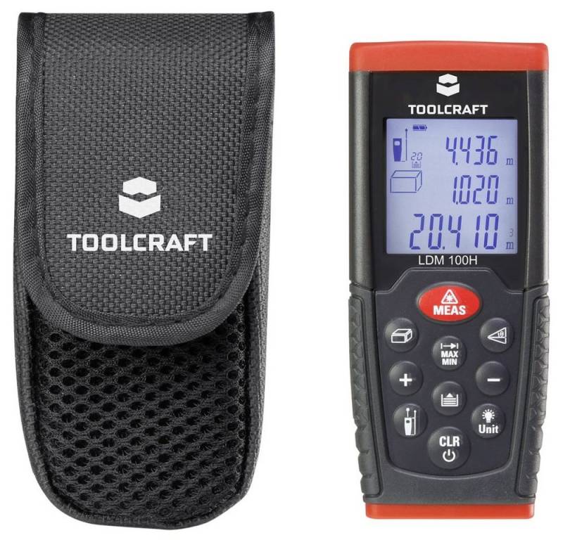 TOOLCRAFT Entfernungsmesser TOOLCRAFT LDM100H Laser-Entfernungsmesser 100 m, (LDM100H) von TOOLCRAFT