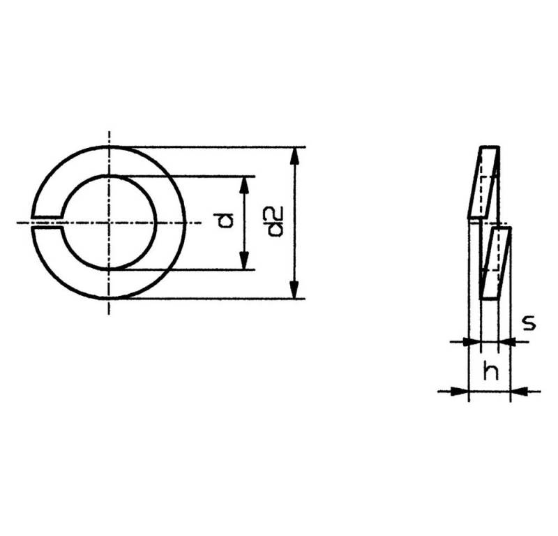 TOOLCRAFT Federring TOOLCRAFT B3 D127:A2K 194687 Federring Innen-Durchmesser: 3.1 mm M3 DI von TOOLCRAFT