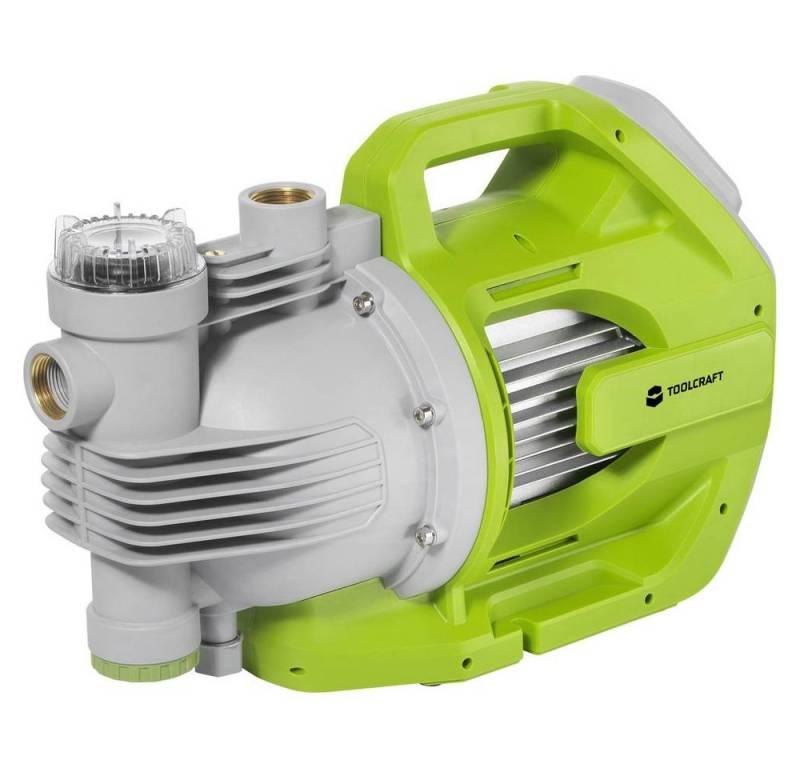 TOOLCRAFT Gartenpumpe Automatik Gartenfilterpumpe, 6000 l/h von TOOLCRAFT