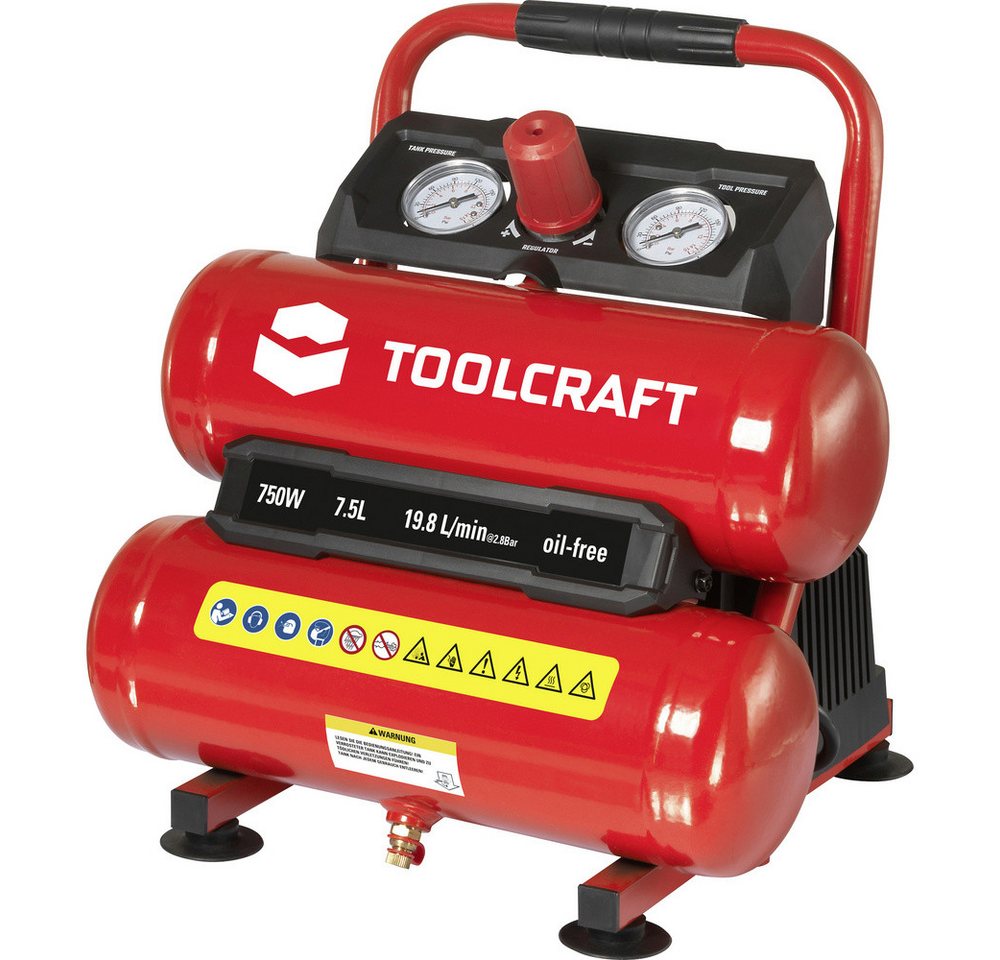 TOOLCRAFT Kompressor TOOLCRAFT Druckluft-Kompressor 7.5 l 8 bar TOOLCRAFT Kompressor TOOLCRAFT Druckluft-Kompressor 7.5 l 8 bar von TOOLCRAFT