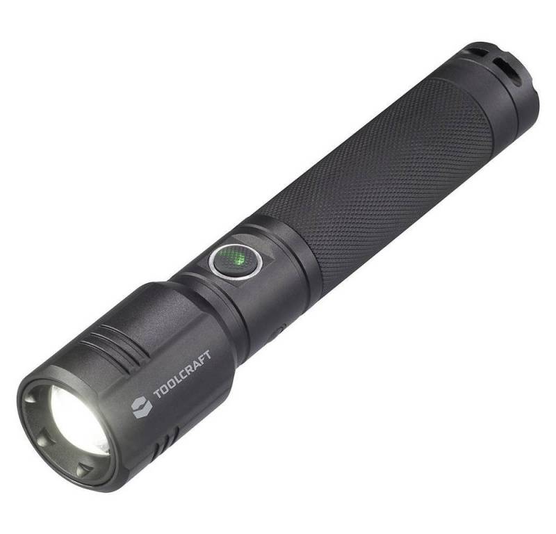 TOOLCRAFT Taschenlampe Taschenlampe 1000 LM, verstellbar, mit USB-Schnittstelle, mit Stroboskopmodus von TOOLCRAFT