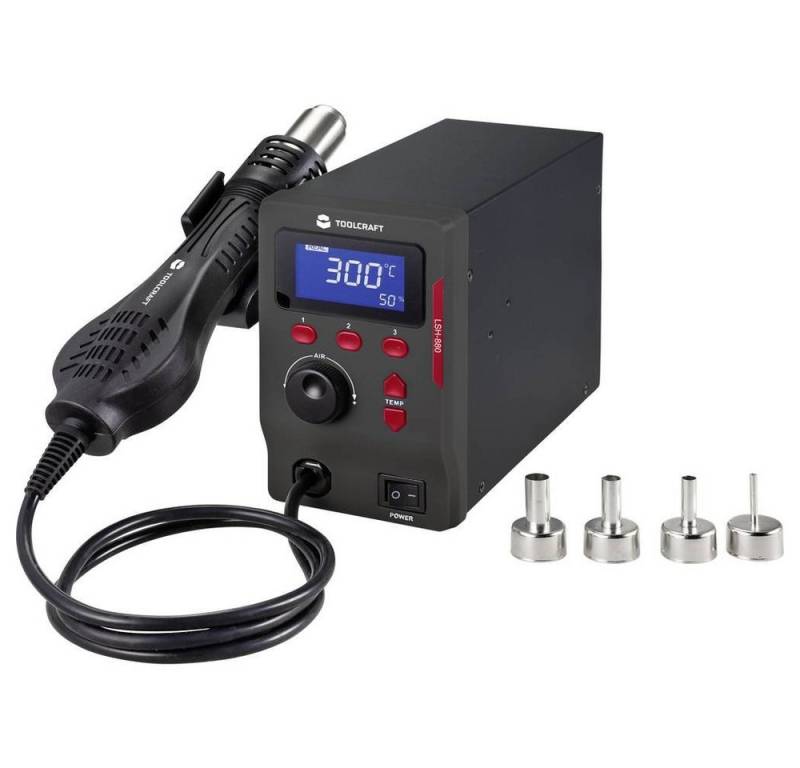 TOOLCRAFT Lötkolben Heißluftstation 800 W von TOOLCRAFT