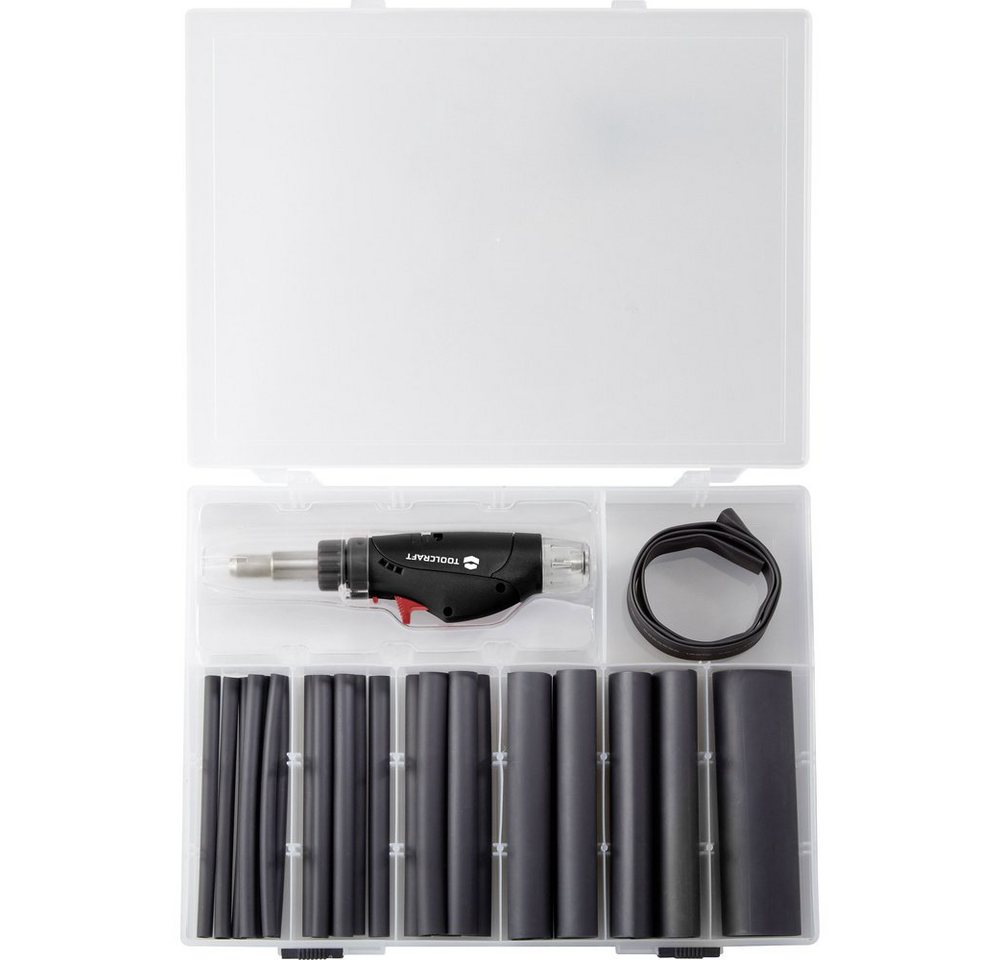 TOOLCRAFT Lötkolben TOOLCRAFT TC-HSK-27 27tlg. Schrumpfschlauchset mit 1300 °C Mini-Heißga TOOLCRAFT Lötkolben TOOLCRAFT TC-HSK-27 27tlg. Schrumpfschlauchset mit 1300 °C Mini-Heißga von TOOLCRAFT