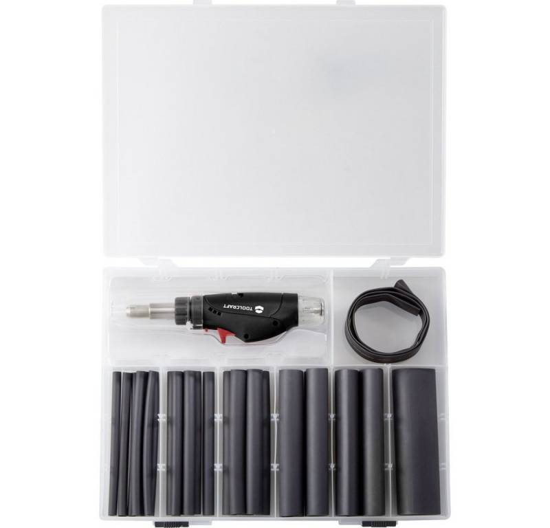 TOOLCRAFT Lötkolben TOOLCRAFT TC-HSK-27 27tlg. Schrumpfschlauchset mit 1300 °C Mini-Heißga TOOLCRAFT Lötkolben TOOLCRAFT TC-HSK-27 27tlg. Schrumpfschlauchset mit 1300 °C Mini-Heißga von TOOLCRAFT