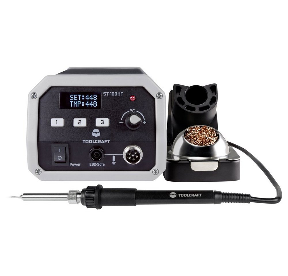 TOOLCRAFT Lötkolben TOOLCRAFT ST-100 HF Hochfrequenz-Lötstation digital 100 W 50 - 480 °C von TOOLCRAFT