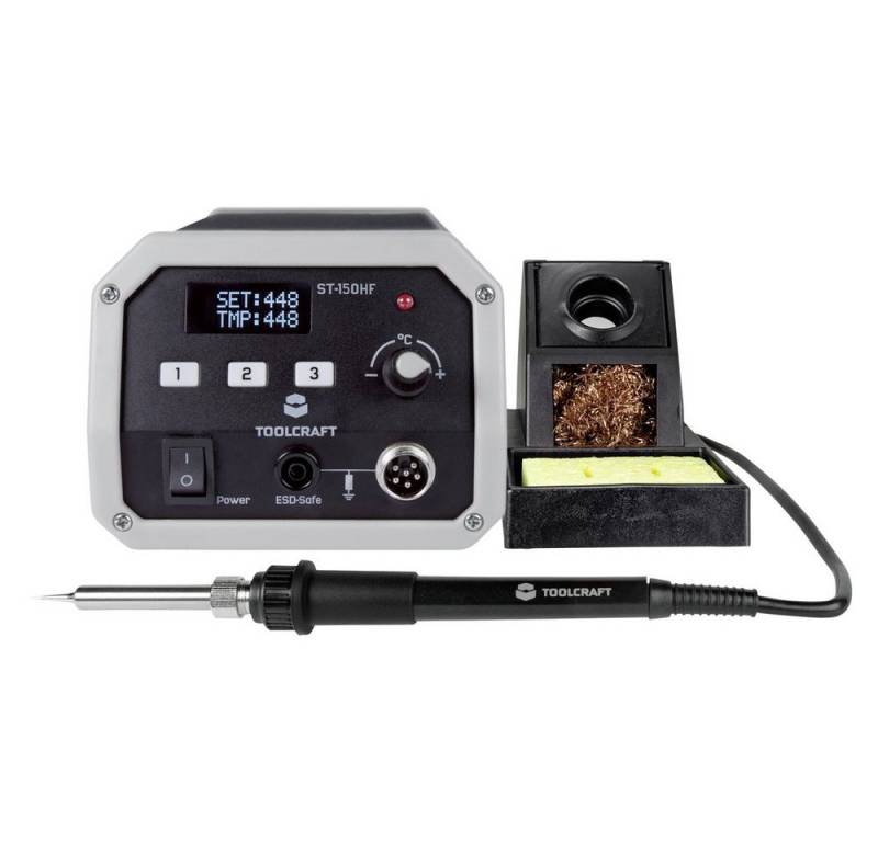 TOOLCRAFT Lötkolben TOOLCRAFT ST-150 HF Hochfrequenz-Lötstation digital 150 W 50 - 480 °C von TOOLCRAFT