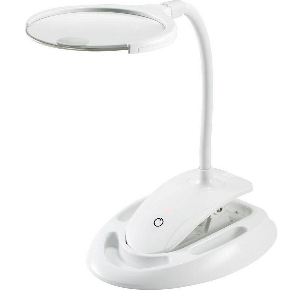 TOOLCRAFT Lupenlampe LED-Lupenleuchte mit Tischklemme 60lm, dimmbar von TOOLCRAFT
