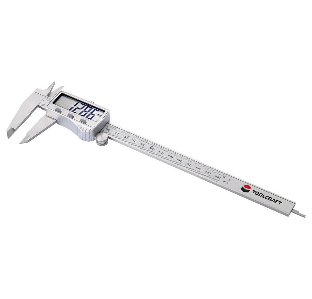 TOOLCRAFT Messschieber TOOLCRAFT DIN EN 862 TO-6935868 Digitaler Messschieber 200 mm, DIN EN 862 von TOOLCRAFT